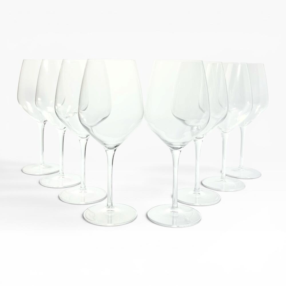 Luigi Bormioli “Atelier” Set of 8 Cabernet Wine Glasses 9 1/2” 23.75oz Signed